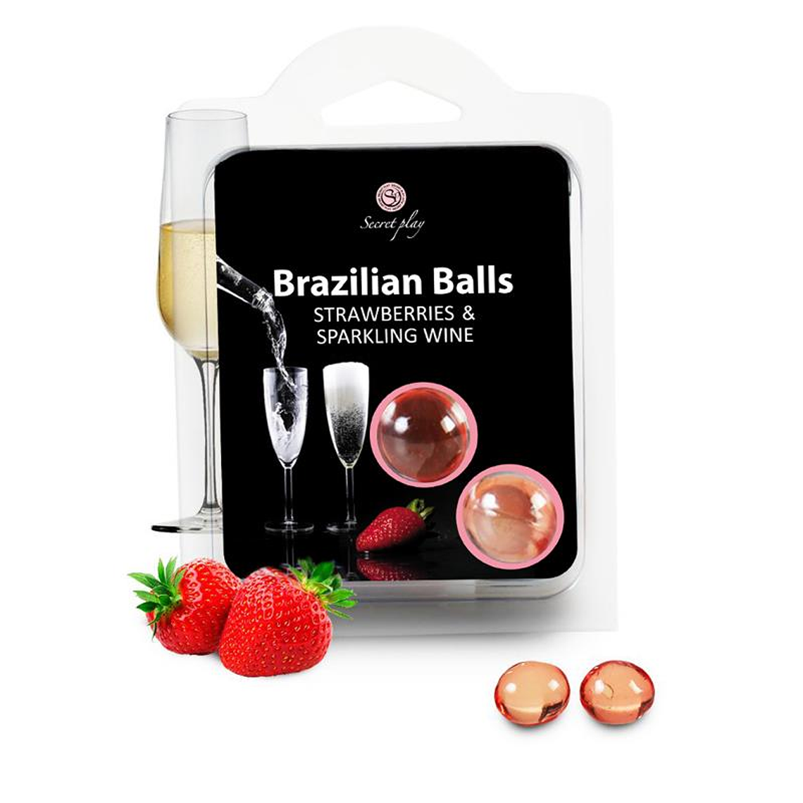 Secret Play 2 strawberry and champagne brazilian balls set 1