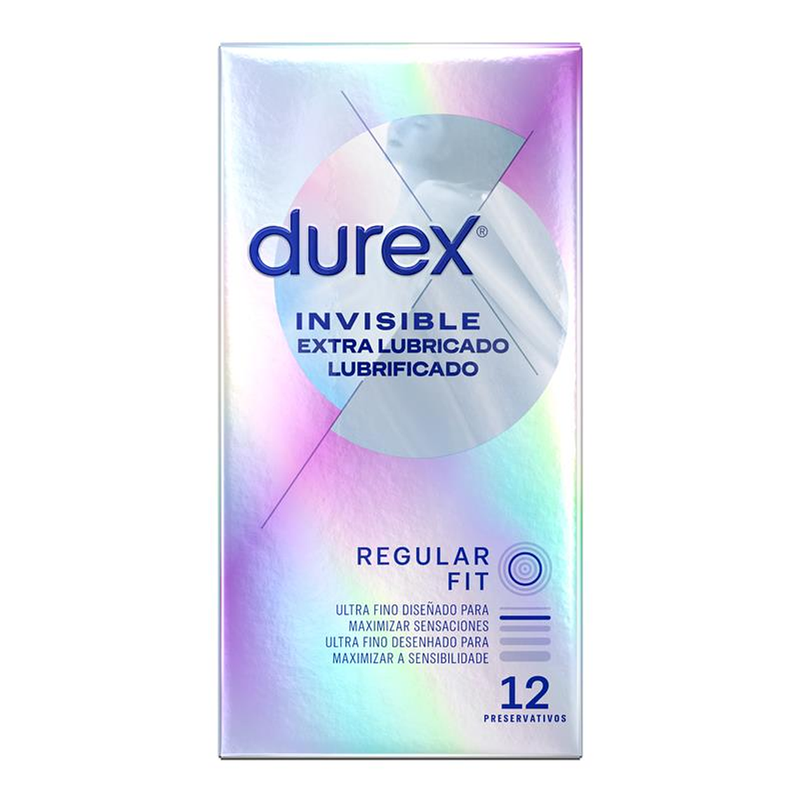 Condoms Invisible Extra Lub 12ud 2