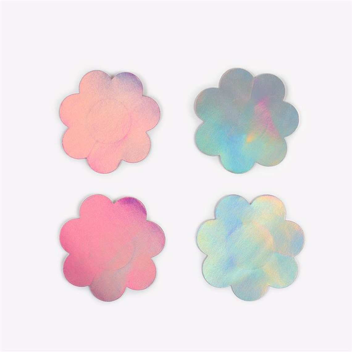 Wow Boobs! Nipple Covers Flower Shapped Holographic 2