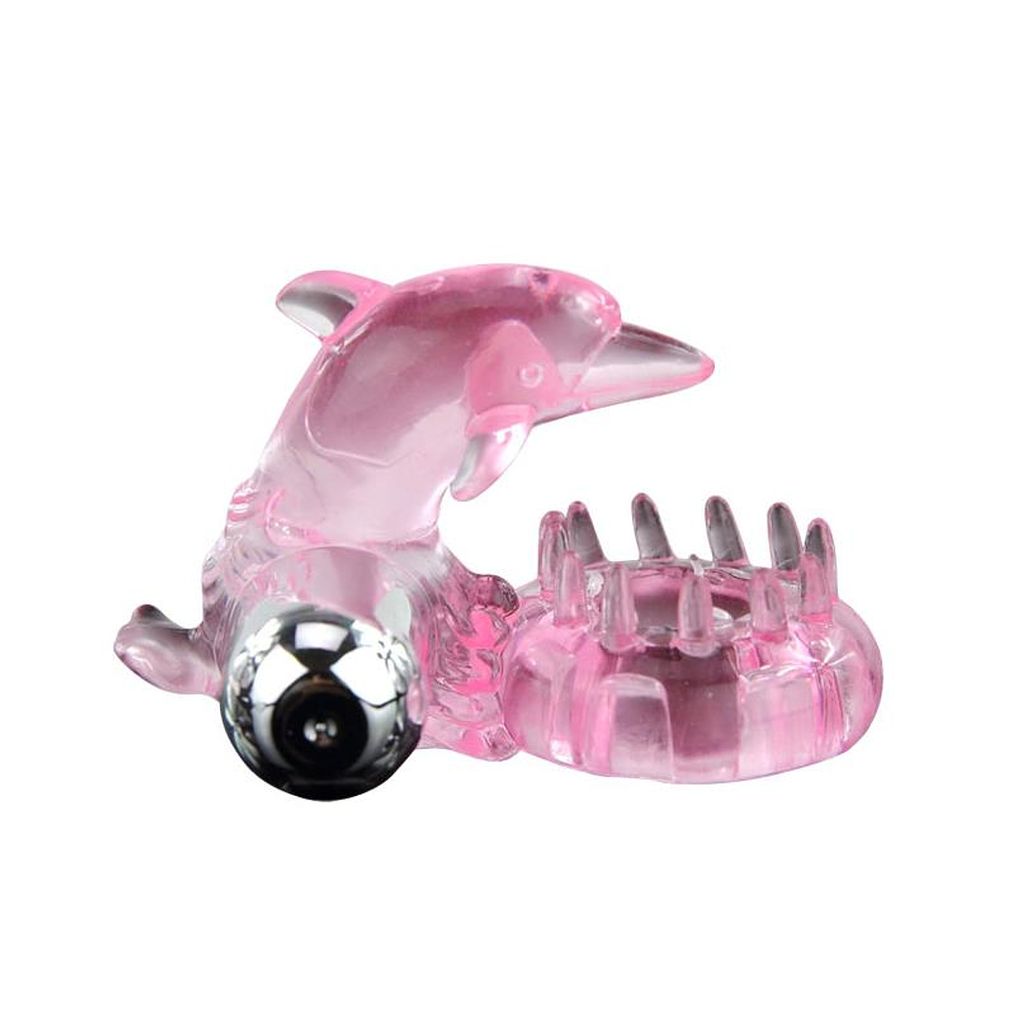 Vibrating Cock Ring Love Dolphig Ring Pink 2