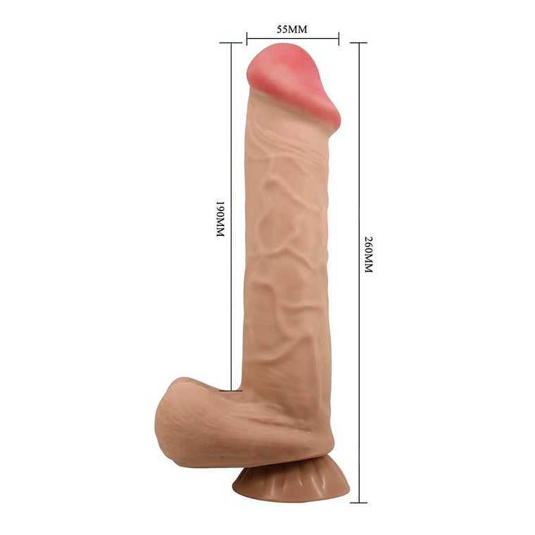 Sliding Skin Realistic Dildo 26 cm 8