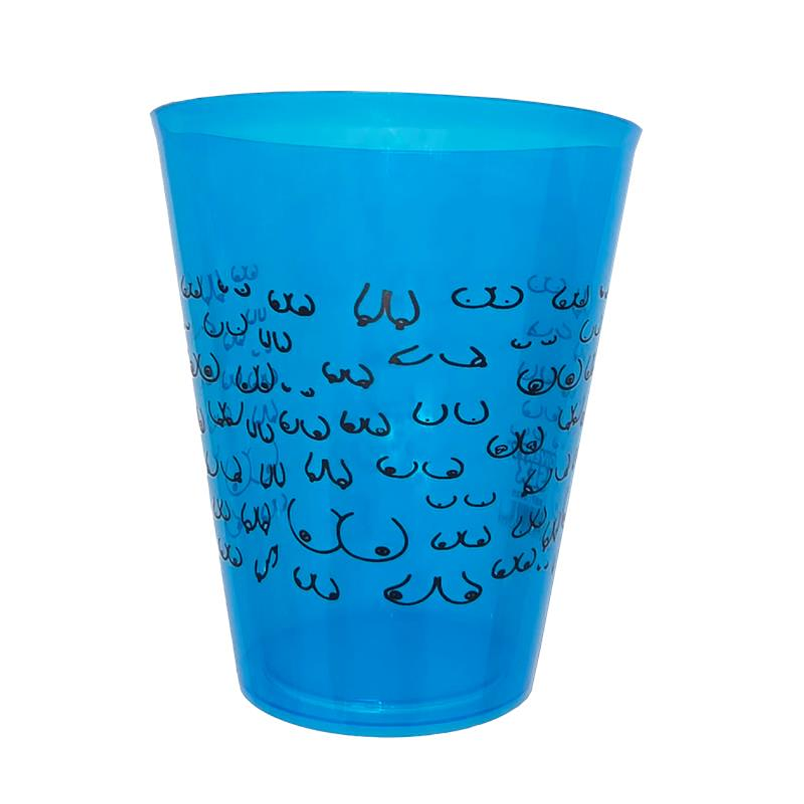Plastic Cup with Breast Blue 500 ml 1