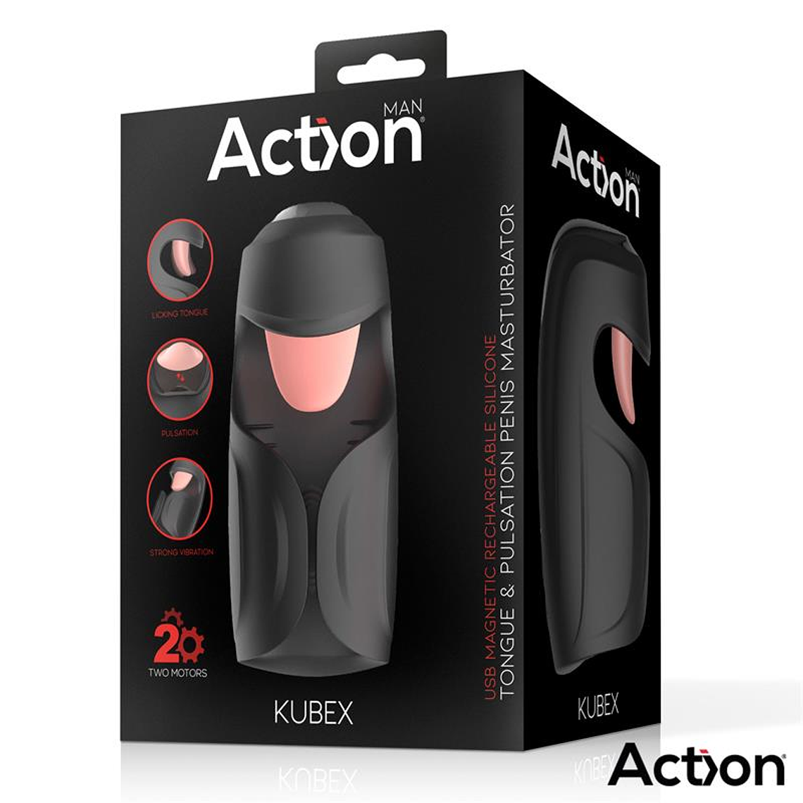 Kubex Masturbator with Licking Tongue, Pulsation and Vibration 8