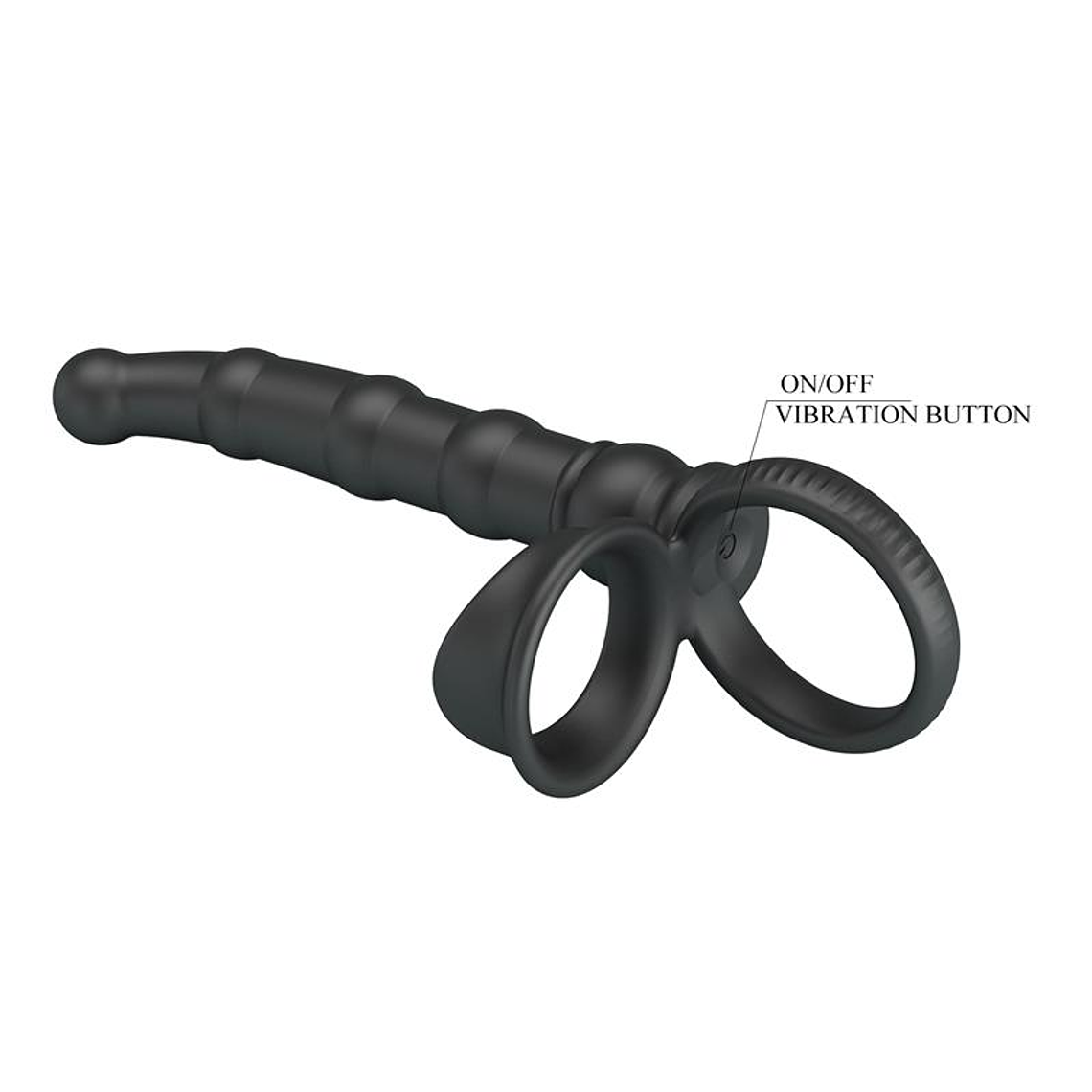 Tatum Cock Ring with Vibrating Plug Plug 6