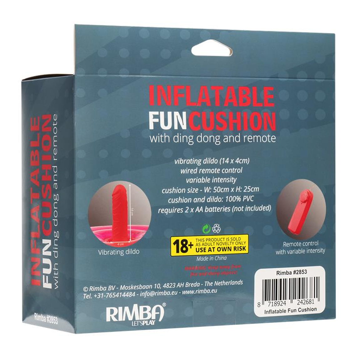 Inflatable Cushion with Vibrating Dildo and Rmote Ding Dong 7