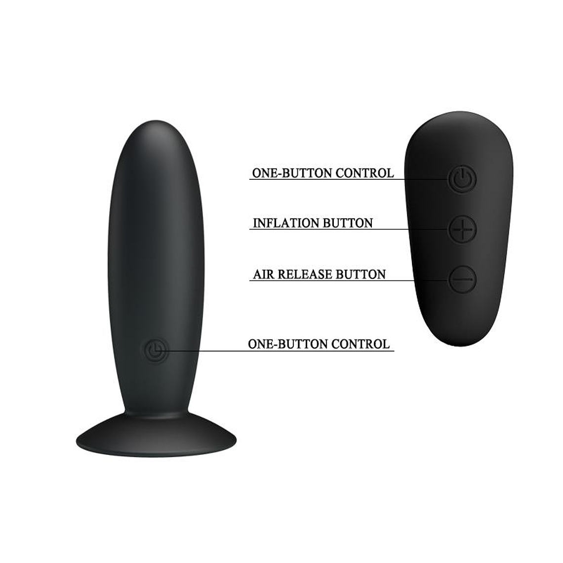 Vibrating Butt Plug with Remote control USB 6