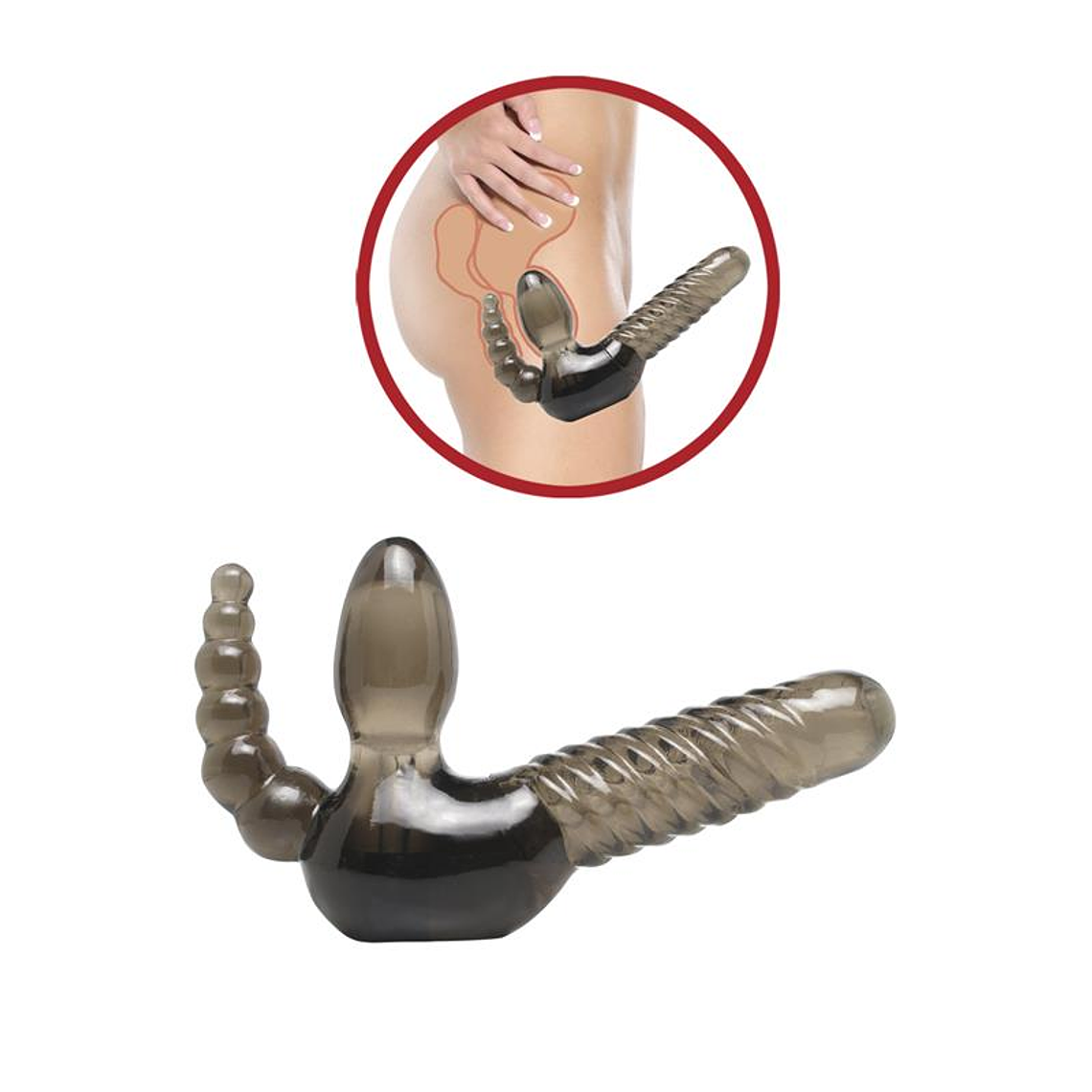 Strapless Strap-On with Anal Stimulator 3