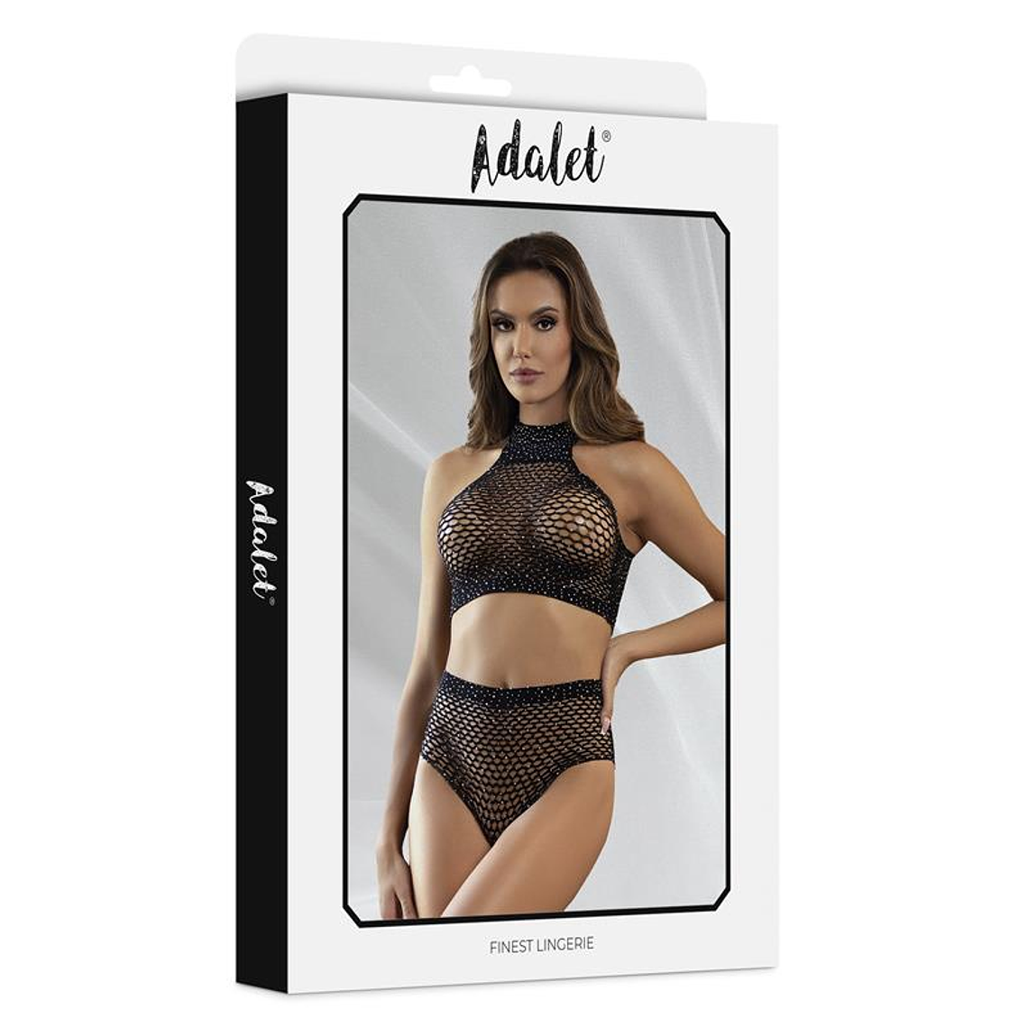 Marga Top and Panties Fishnet Set 4