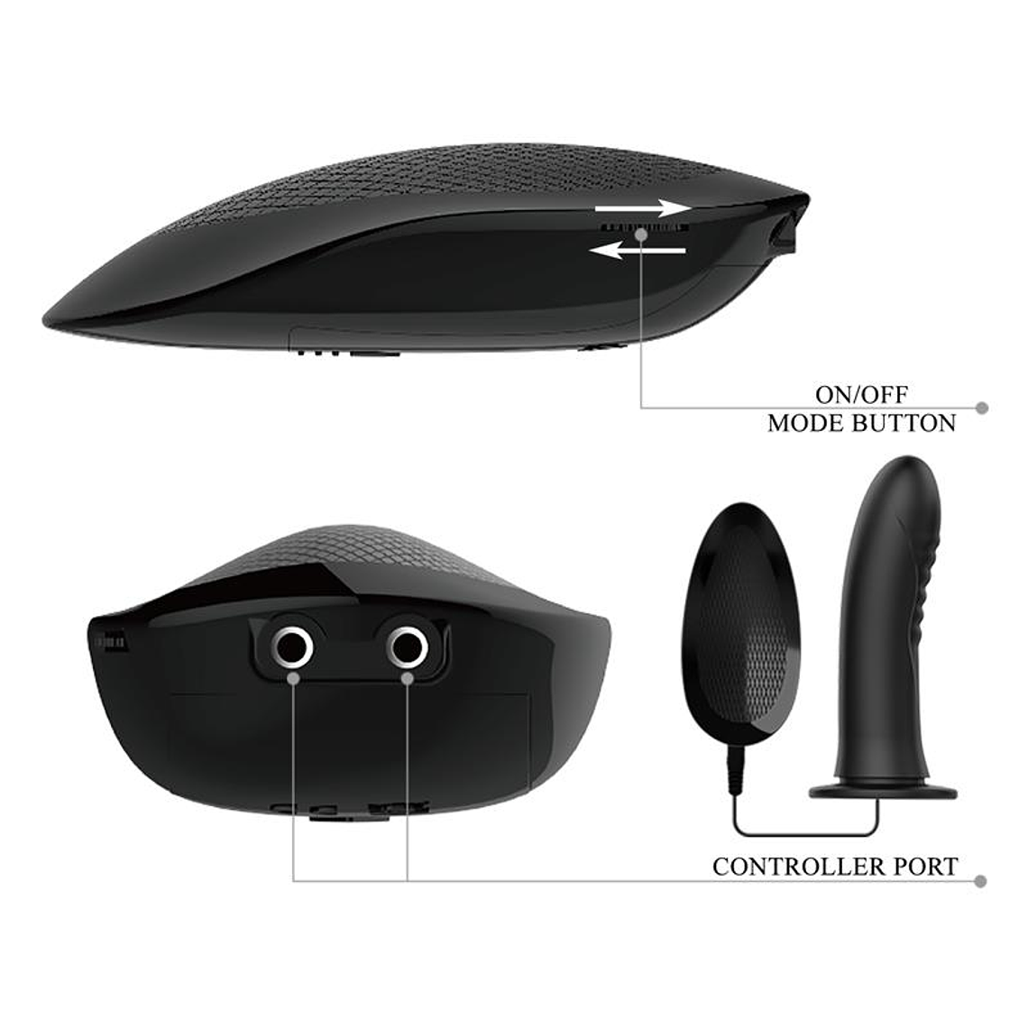 Myron Strap-On with Vibrating Dildo 7.2 6