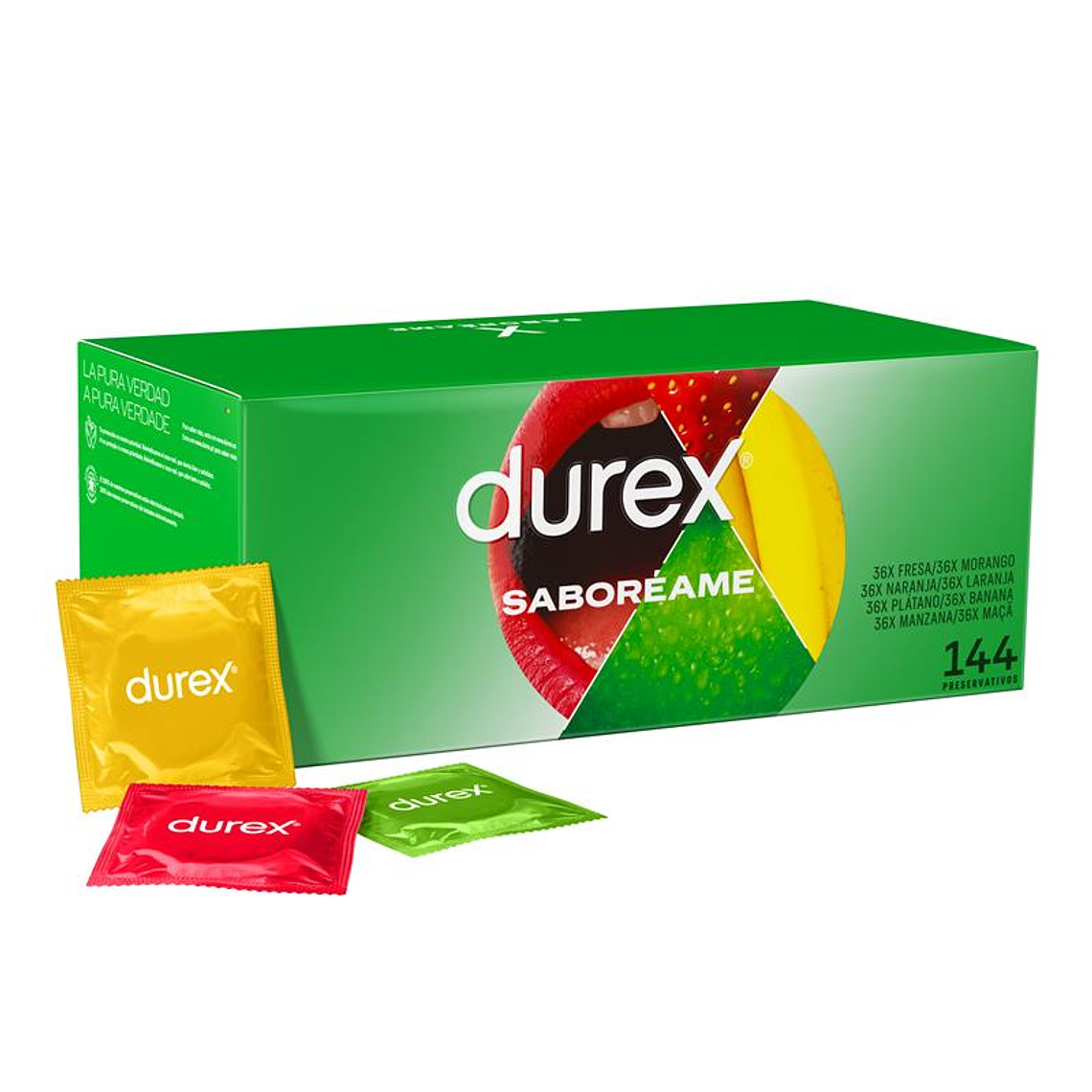 Durex Flavored Condoms Saboréame 144 ud 1
