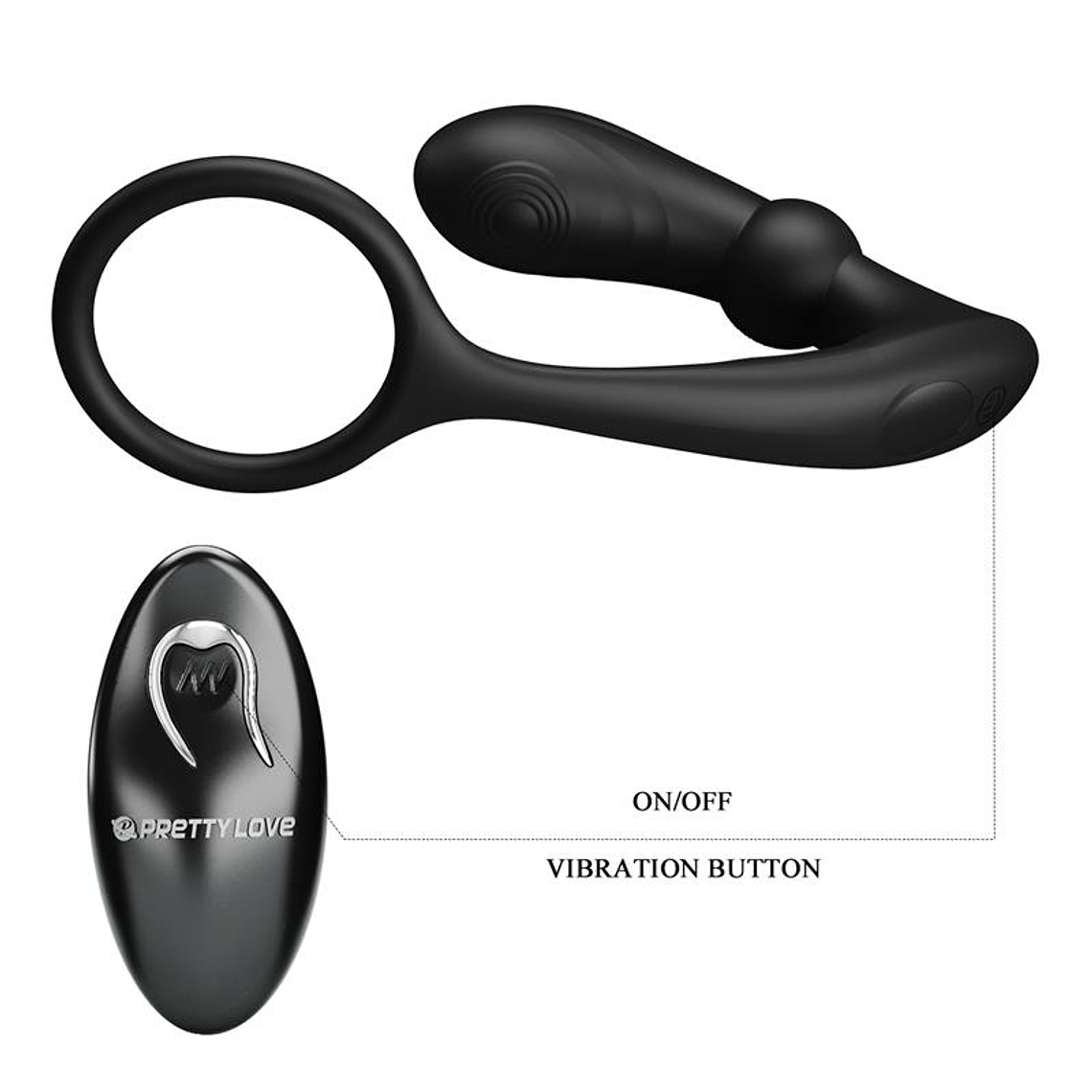 Warren Remote-Controlled Vibrating and Pulsating Anal Plug and Penis Ring 7