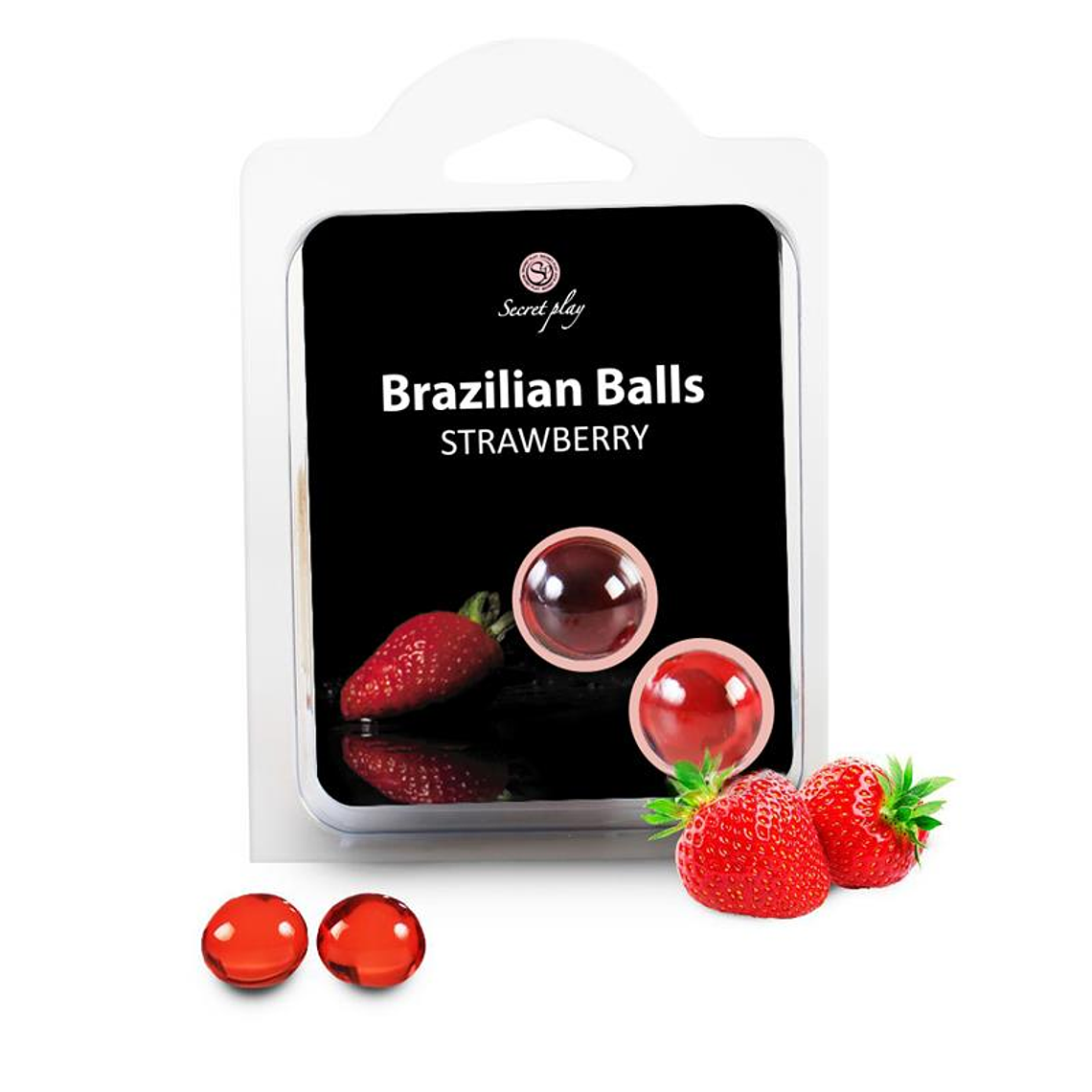 Secret Play Set 2 Brazilian Balls Strawberry Aroma 1