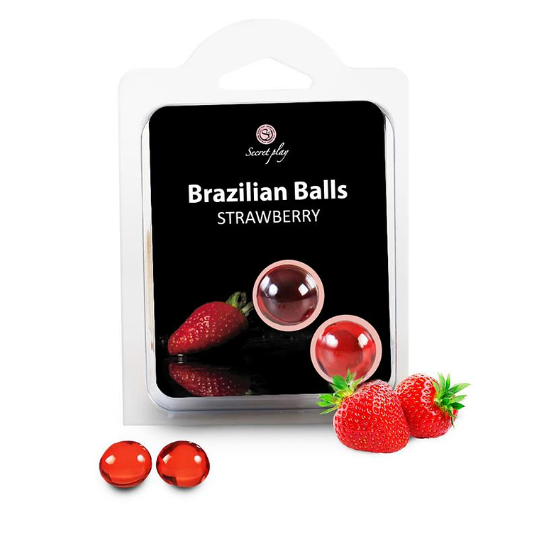 Secret Play Set 2 Brazilian Balls Strawberry Aroma 1