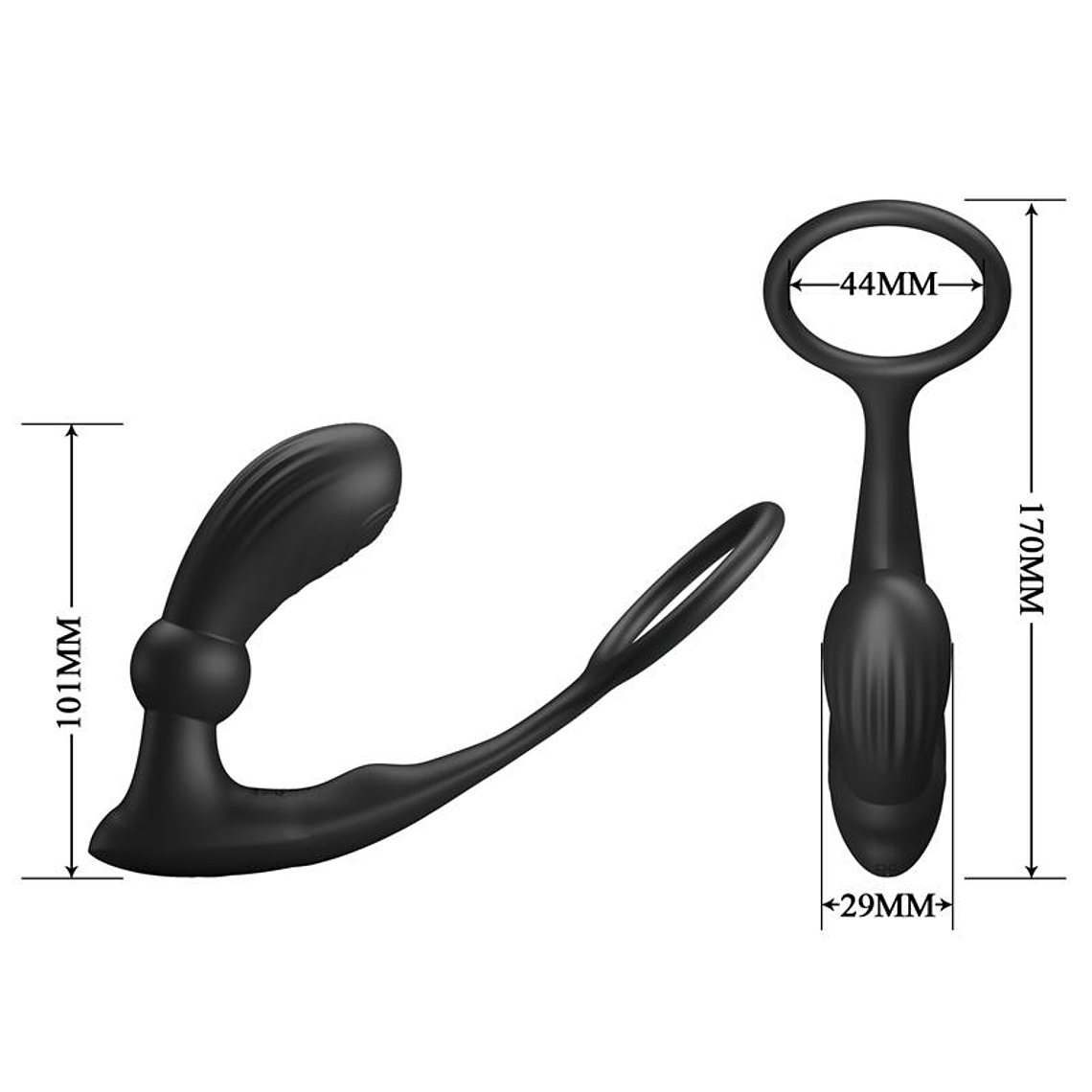 Warren Remote-Controlled Vibrating and Pulsating Anal Plug and Penis Ring 9
