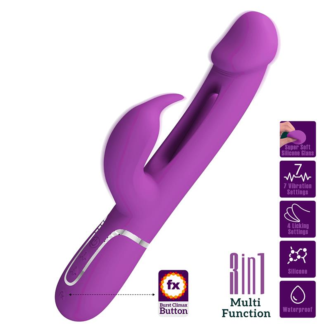 Kampas Vibrator With Licking Lilac 1
