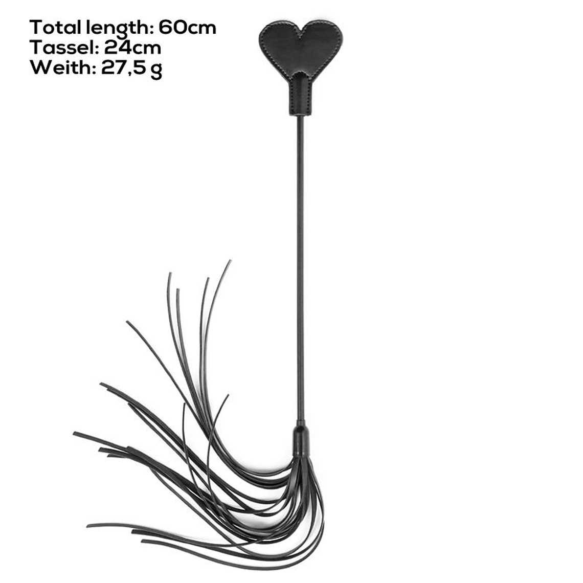 Heart Paddle with Flogger 60 cm 7
