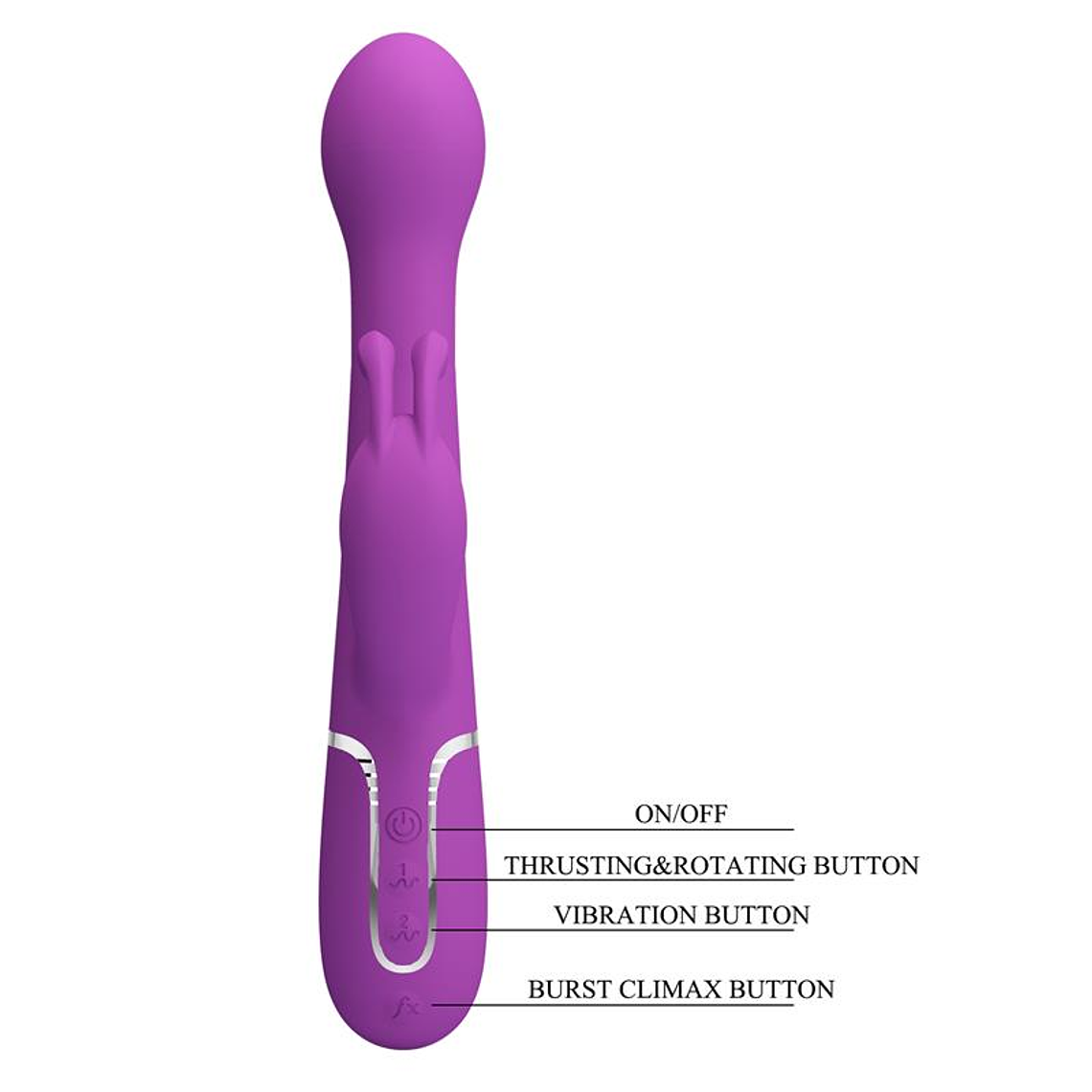 Dejon Vibrator Thrusting and Rotation Twinkled 8