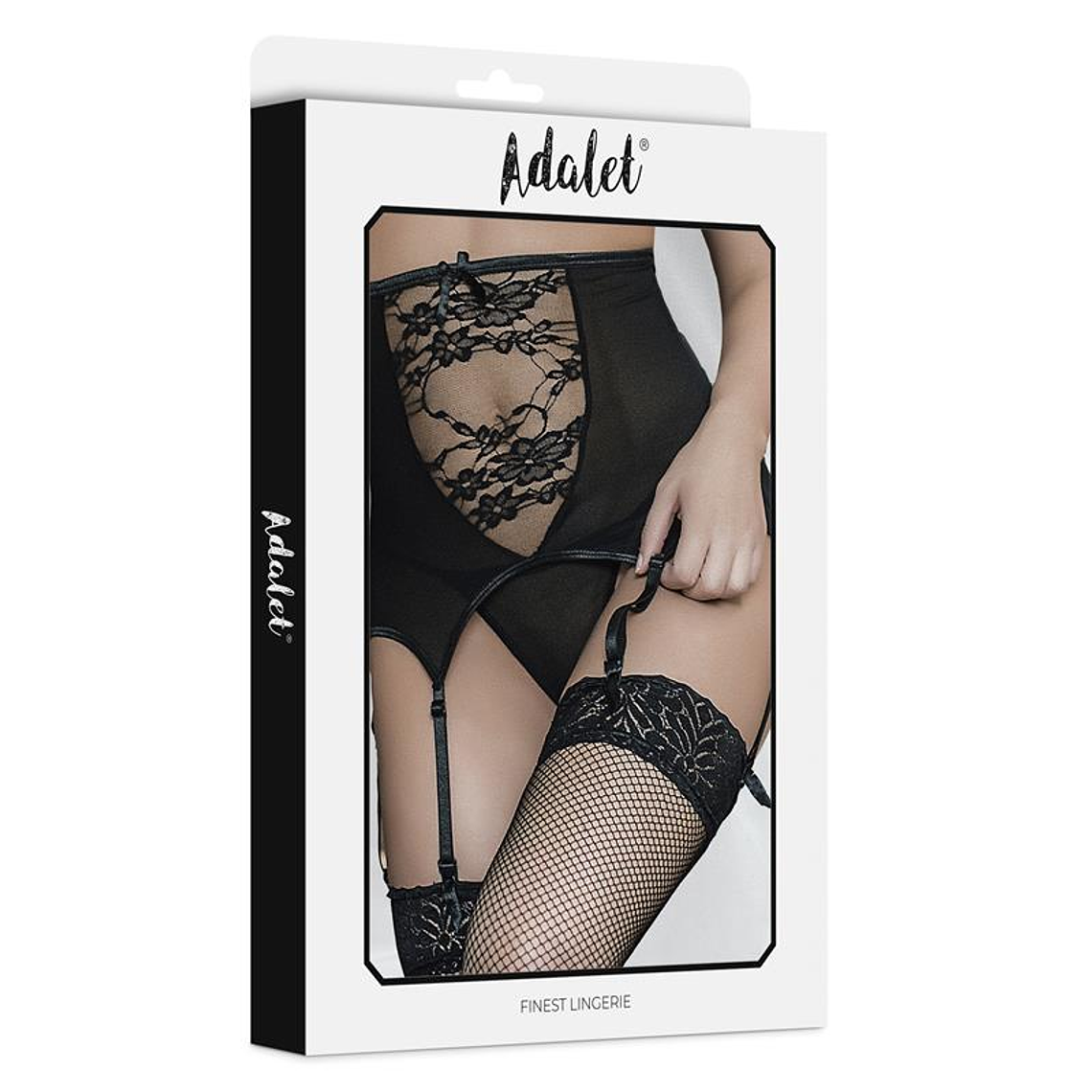 Dina Wide garter and Thong Set 4
