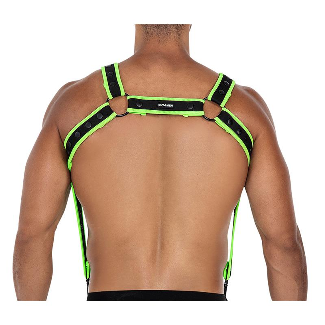 H4RNESS05 Chest Harness Neon Green One Size 2