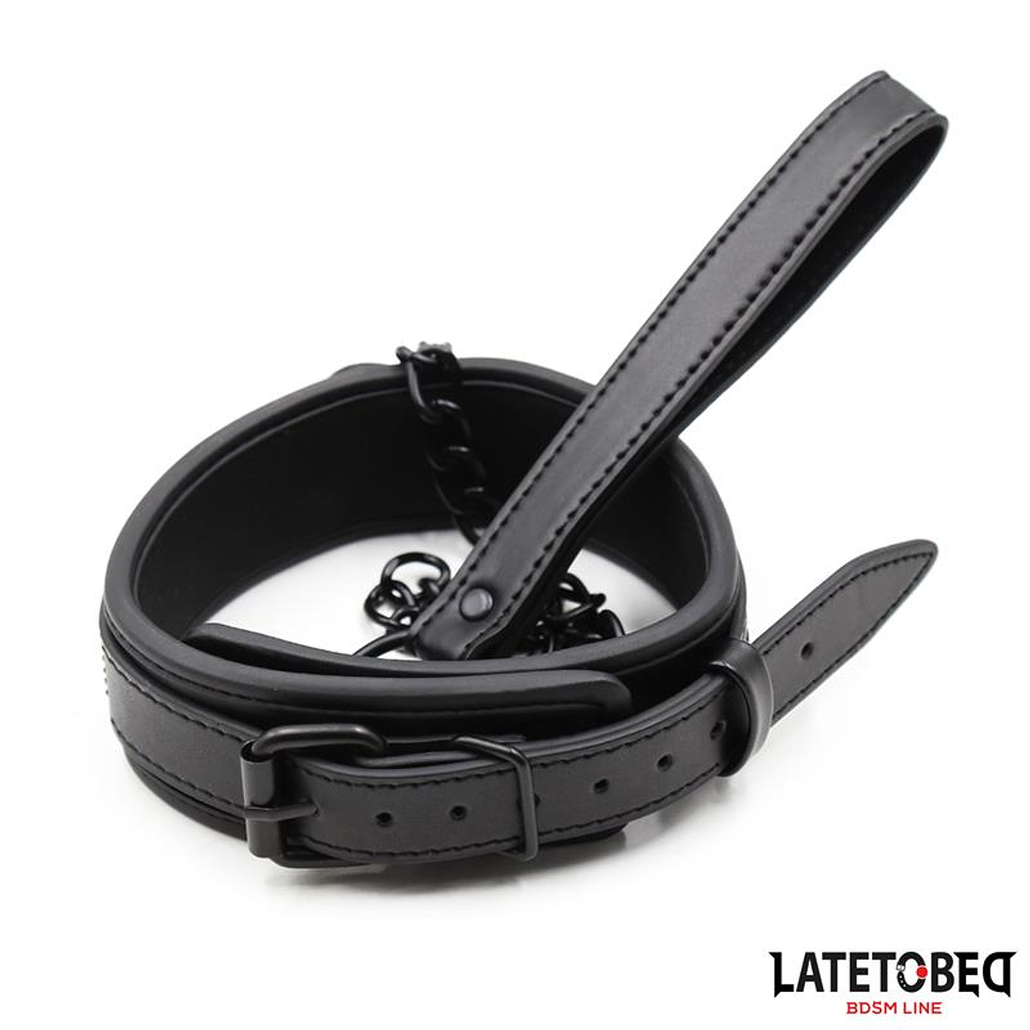 Neoprene Bondage Collar and Leash 3