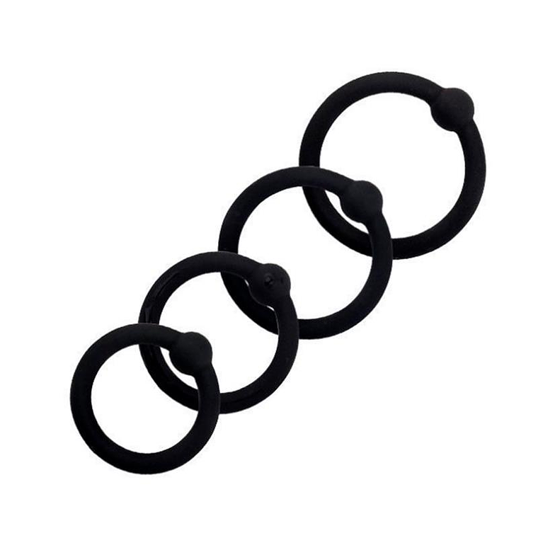 07 Set Solid Silicone Cock Rings 4