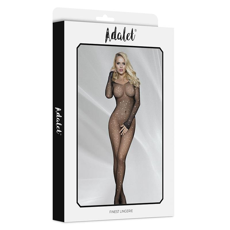 Maty Bodystocking open crotch with Rhinestones 4