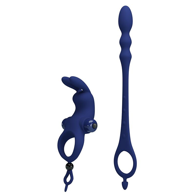 Vibrating Penis Ring with Anal Chain 5