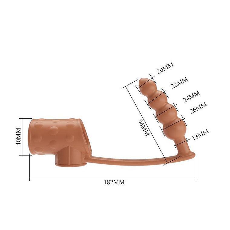 Anal Plug with Penis Sleeve 7