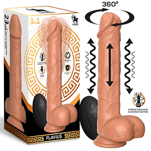 Flavius Dildo with Thrusting, 360º Waving and Vibration 9- 23 cm