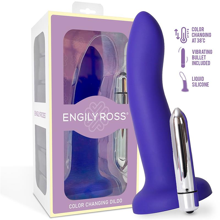 Color-Changing Dildo Purple to Pink Size S 14 cm 1