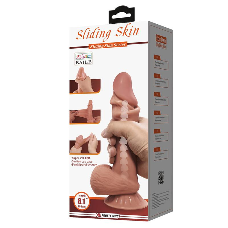 Sliding Skin Realistic Dildo 21.8 cm 10