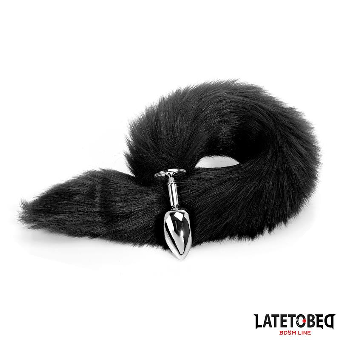 Anal plug with tail Black 40 cm 6