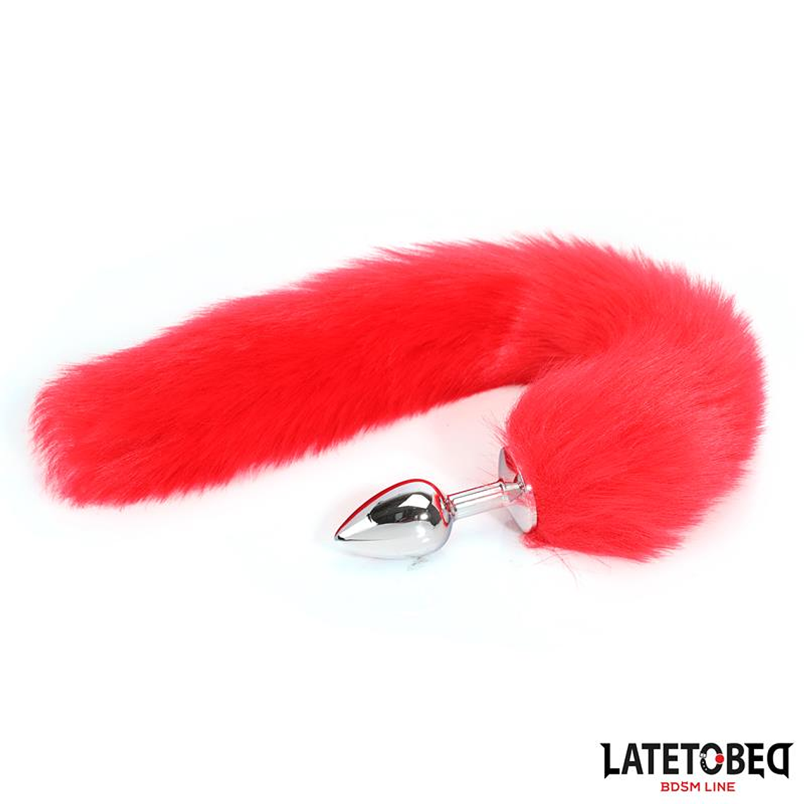 Anal plug with tail Red 40 cm 1
