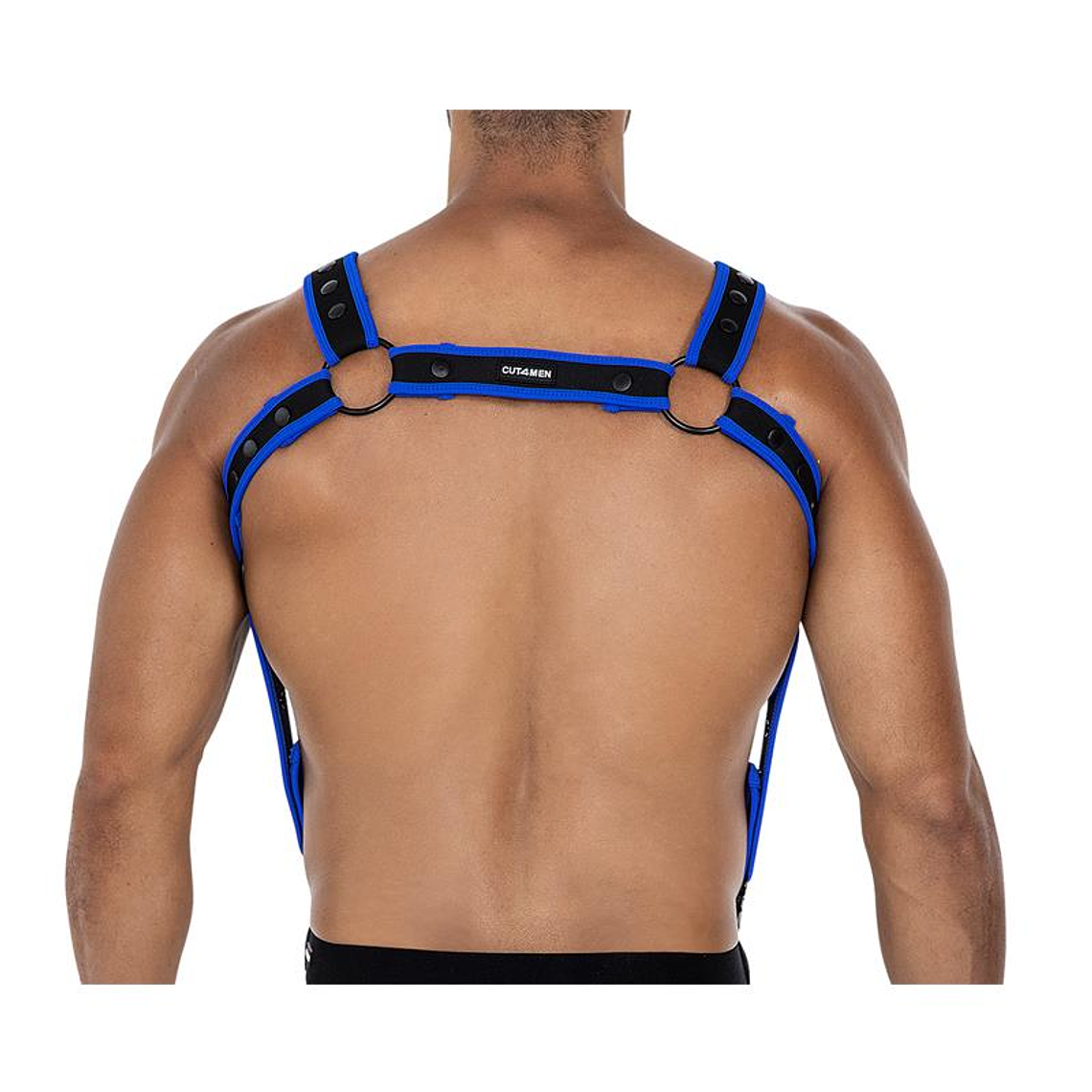 H4RNESS05 Chest Harness Neon Electric Blue One Size 3