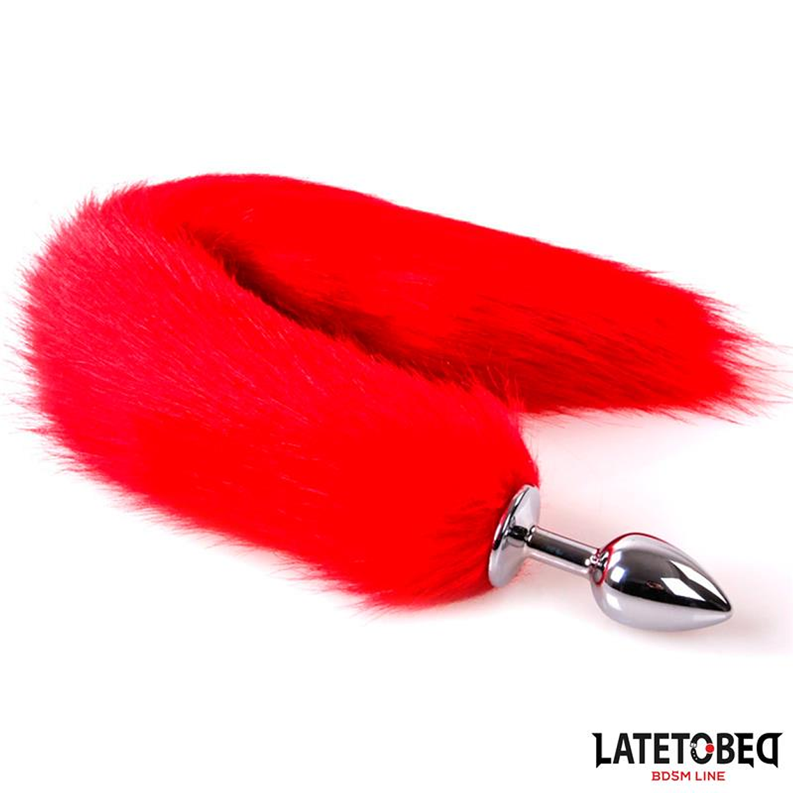 Anal plug with tail Red 40 cm 2