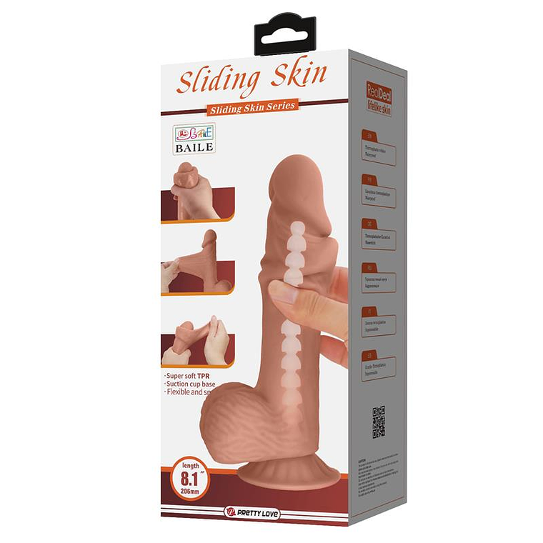 Sliding Skin Realistic Dildo 20.6 cm 9