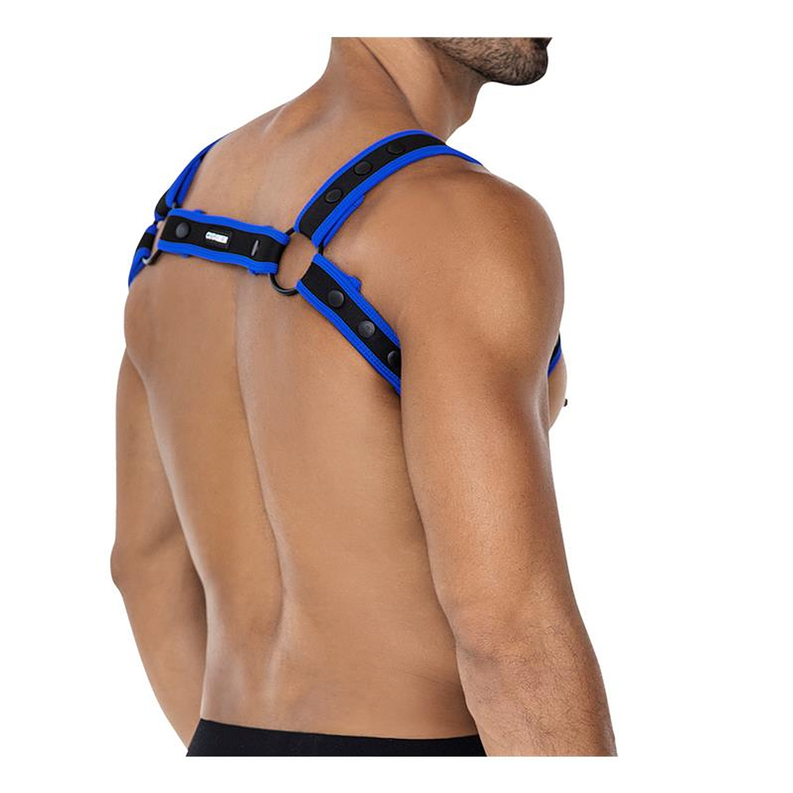 H4RNESS05 Chest Harness Neon Electric Blue One Size 4