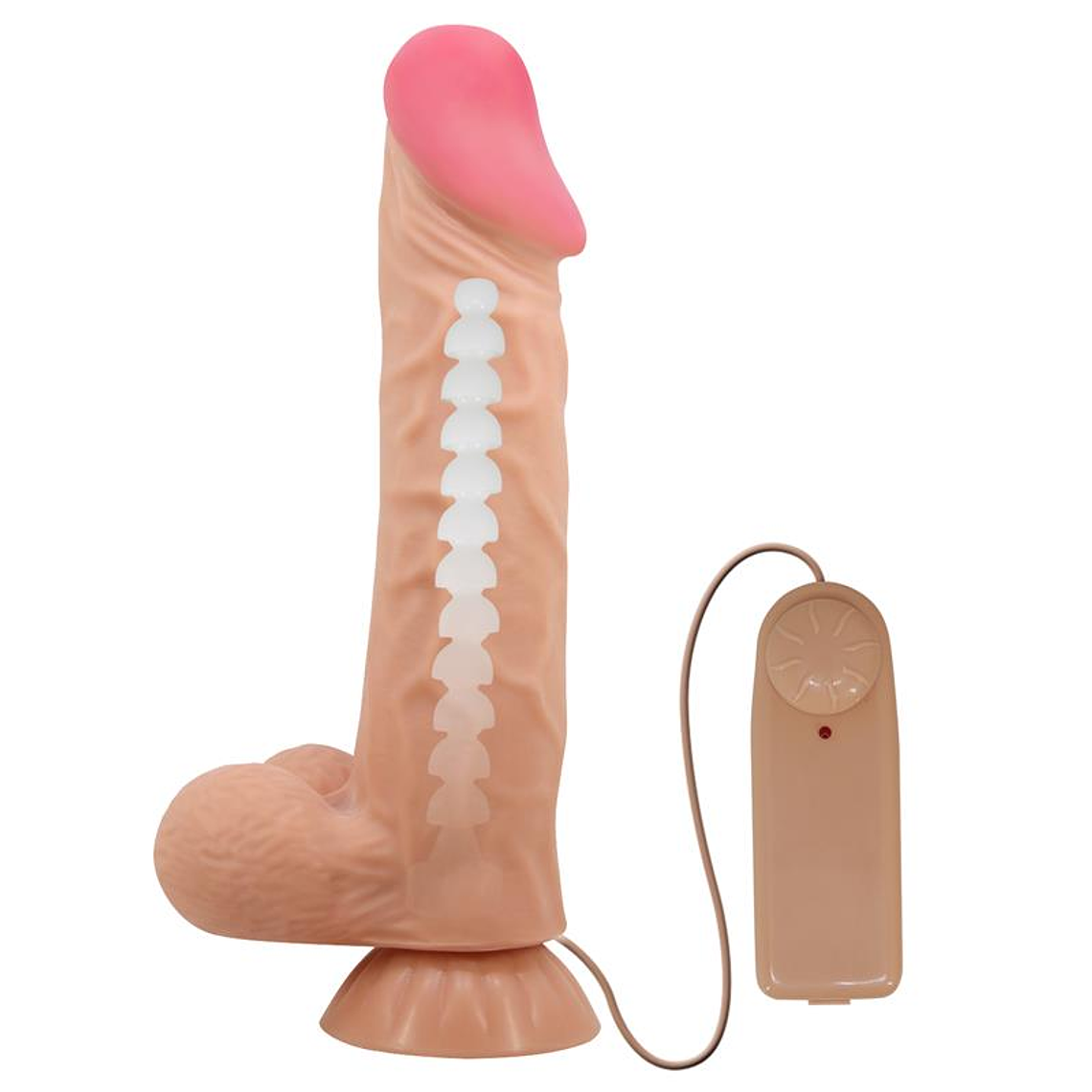 Sliding Skin Vibrating Dildo with Remote Control 24 cm 2