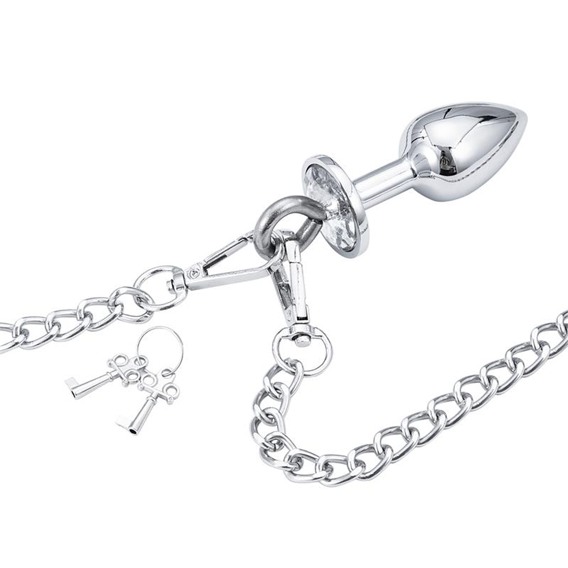 Metal Hand Cuffs with Anal Plug 4