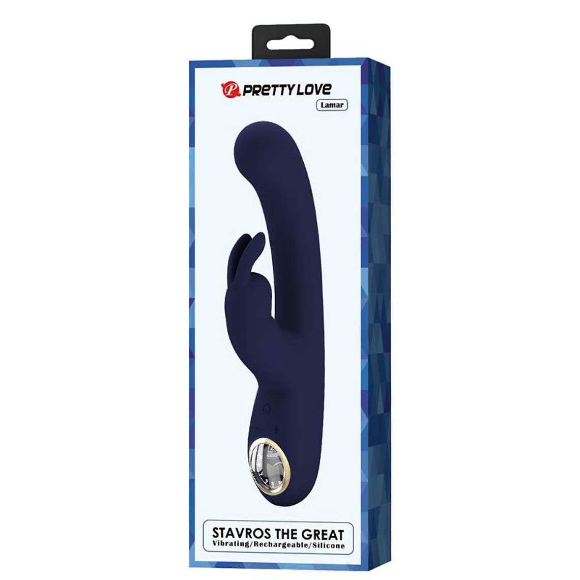 Lamar Vibrator G-Spot Rabbit Dark Blue 12