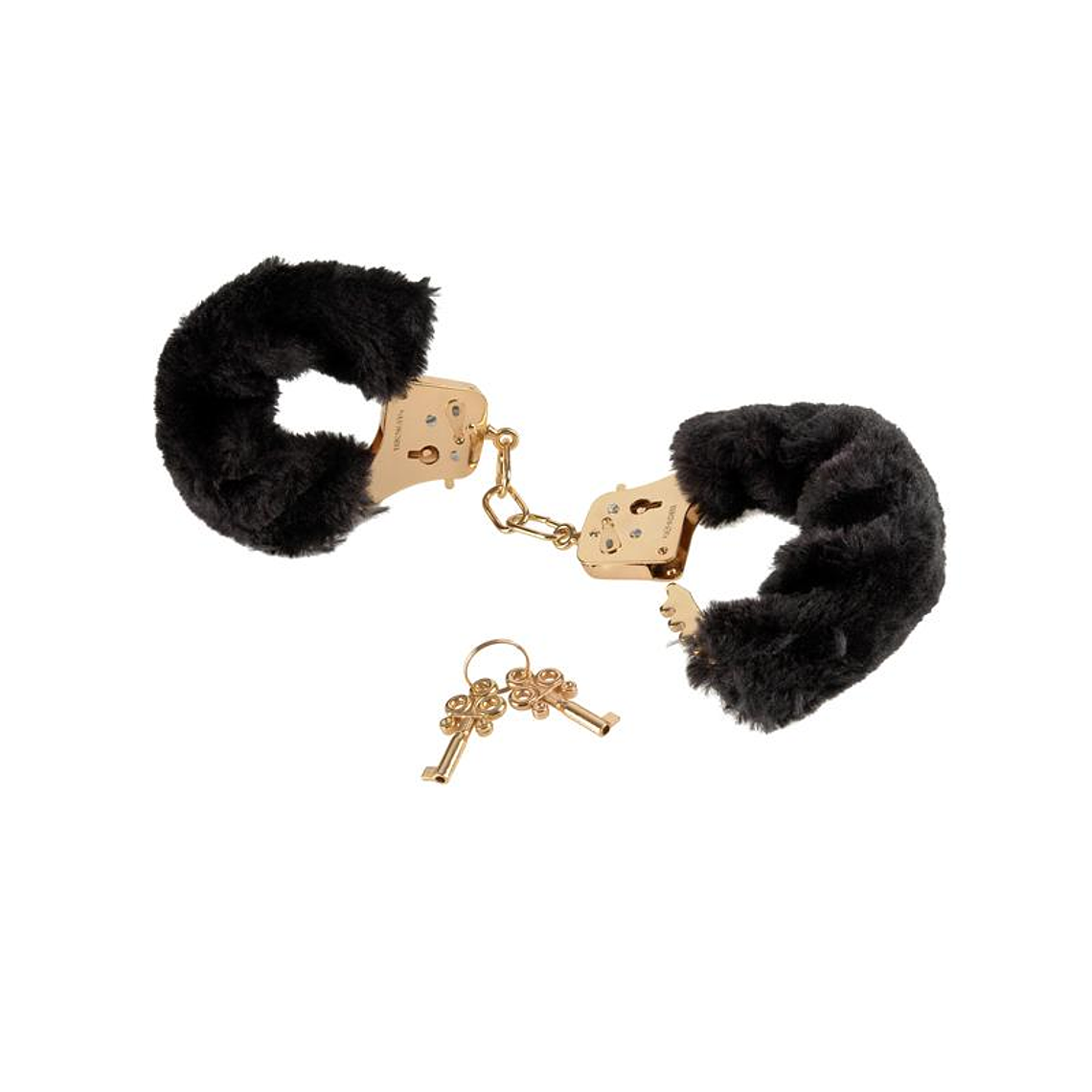 Fetish Fantasy Gold Deluxe Furry Cuffs Gold 1