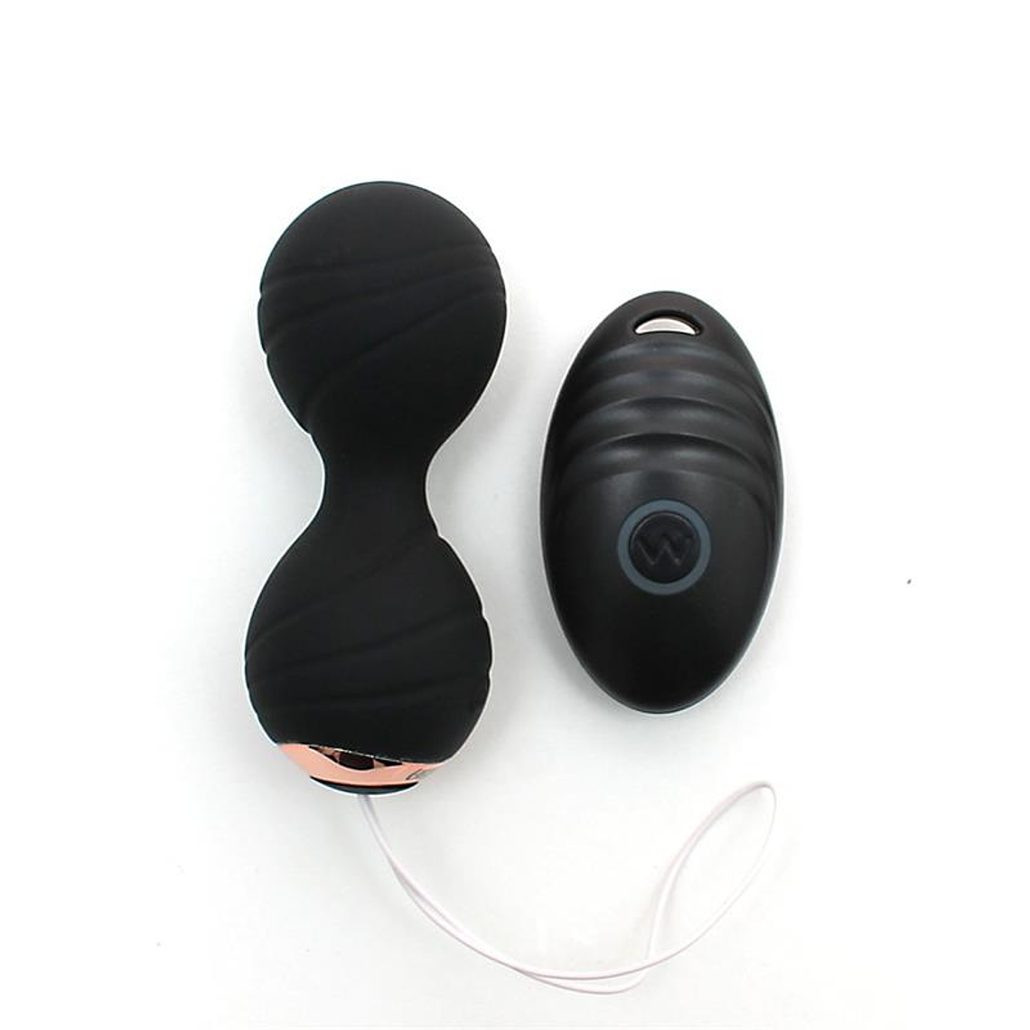 Vibrating Kegel Balls with Remote Control Cannes Black 1
