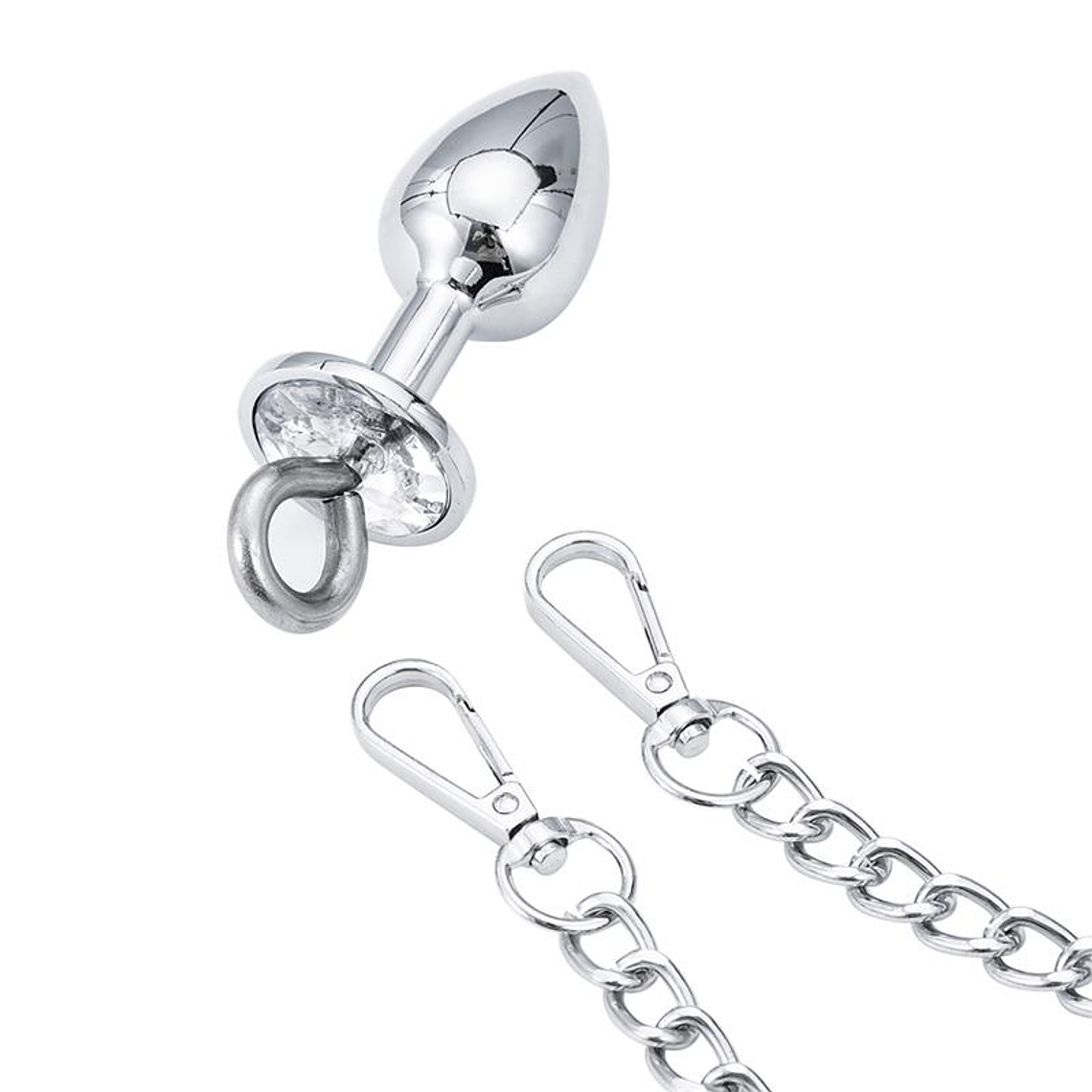 Metal Hand Cuffs with Anal Plug 5