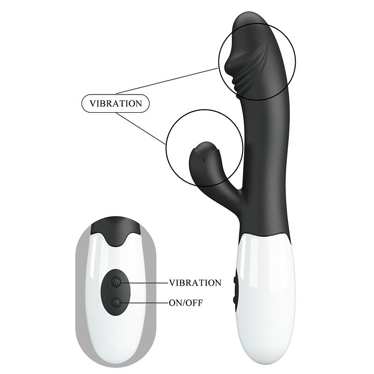 Vibrator Snappy 30 functions Black 7