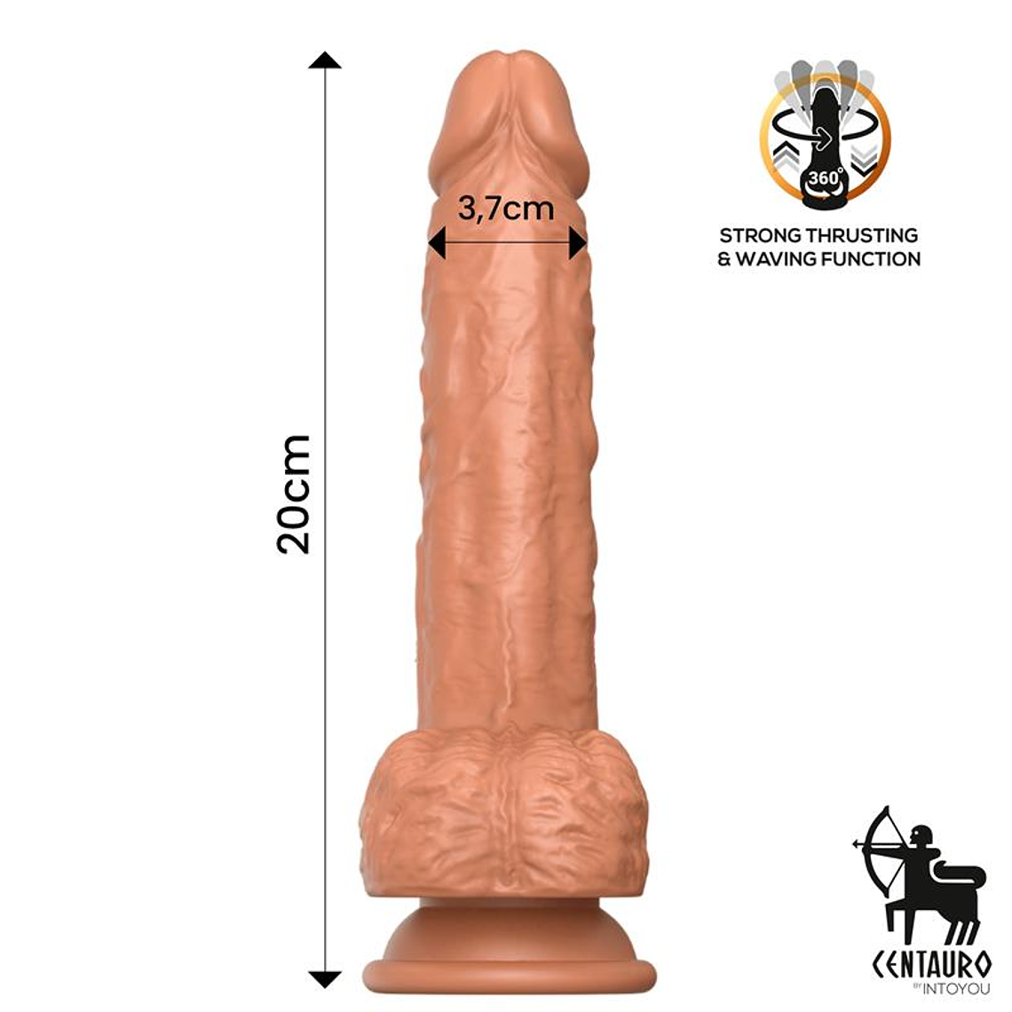 Octavius Dildo with Thrusting, 360º Waving and Vibrating 7.8 - 20 cm 9