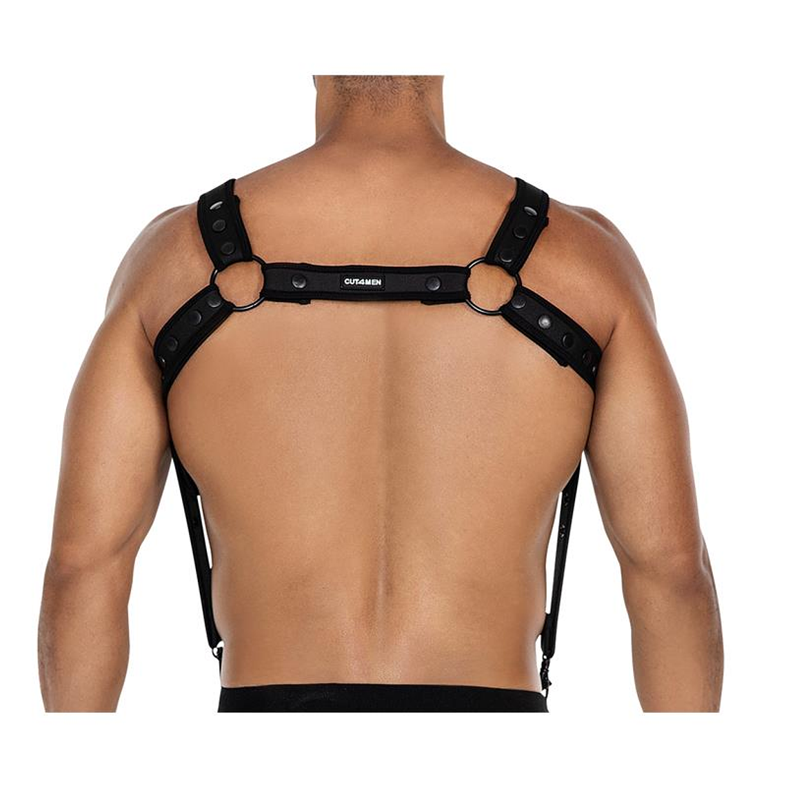 H4RNESS05 Chest Harness Neon Black One Size 5