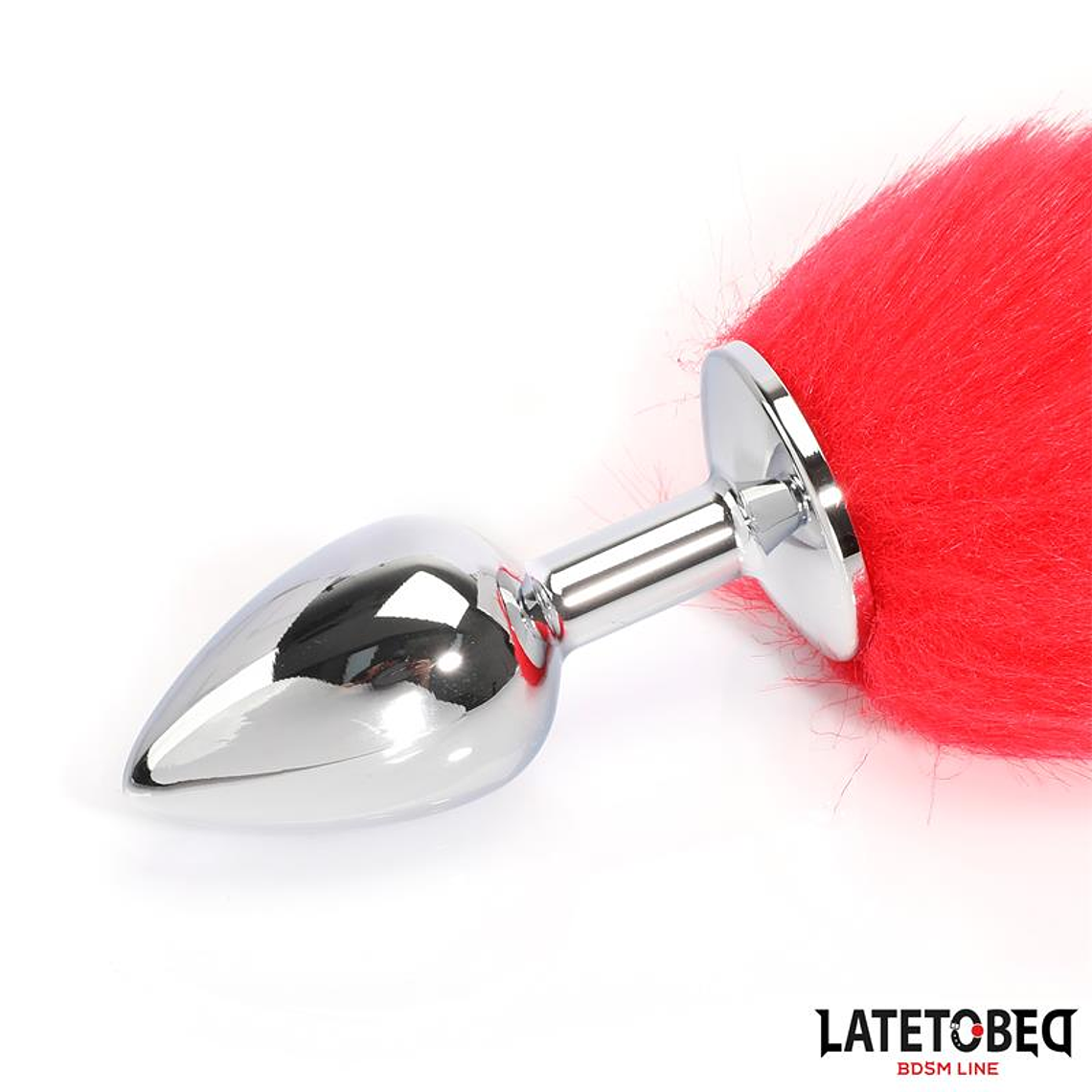 Anal plug with tail Red 40 cm 8