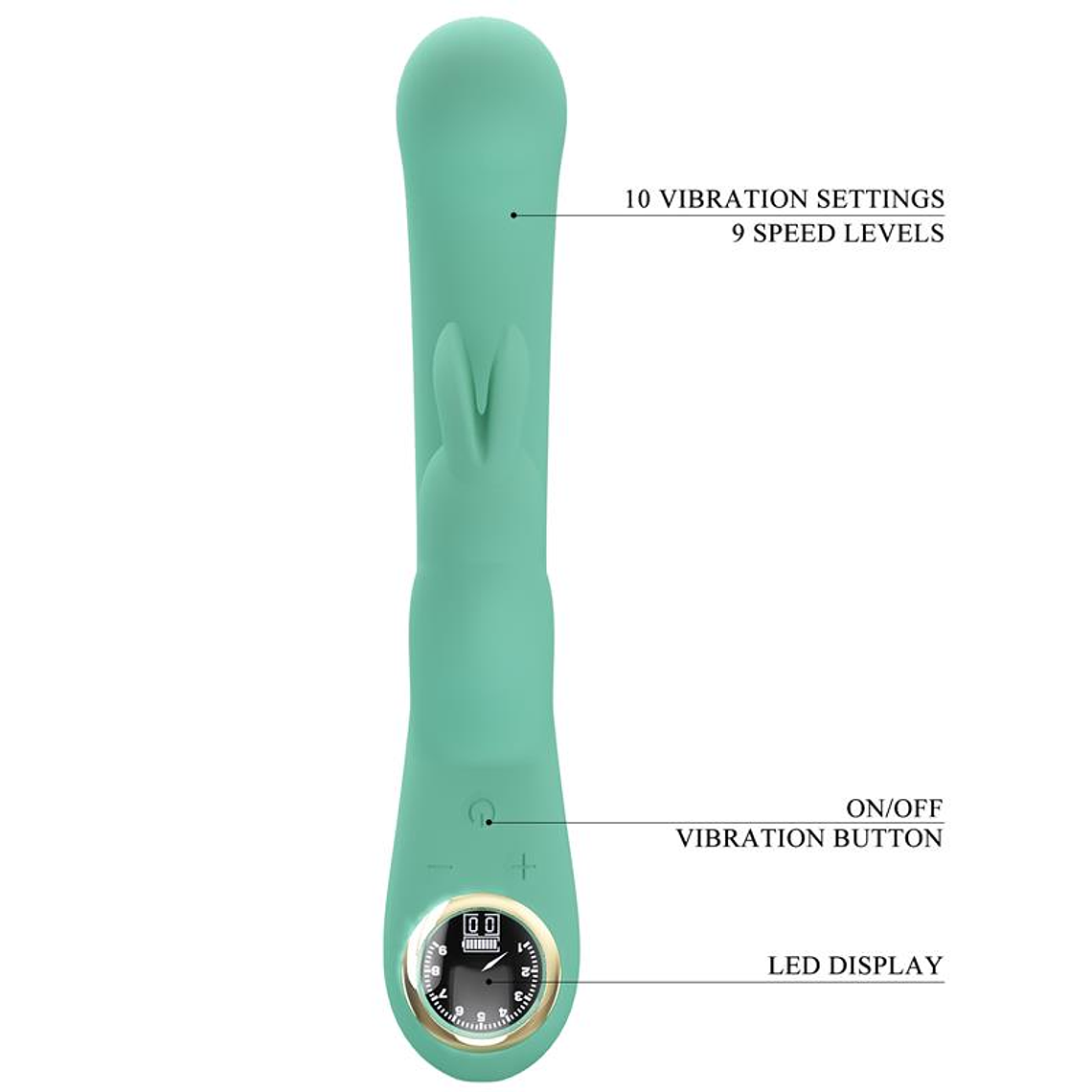 Lamar Vibrator G-Spot Rabbit Mint 9