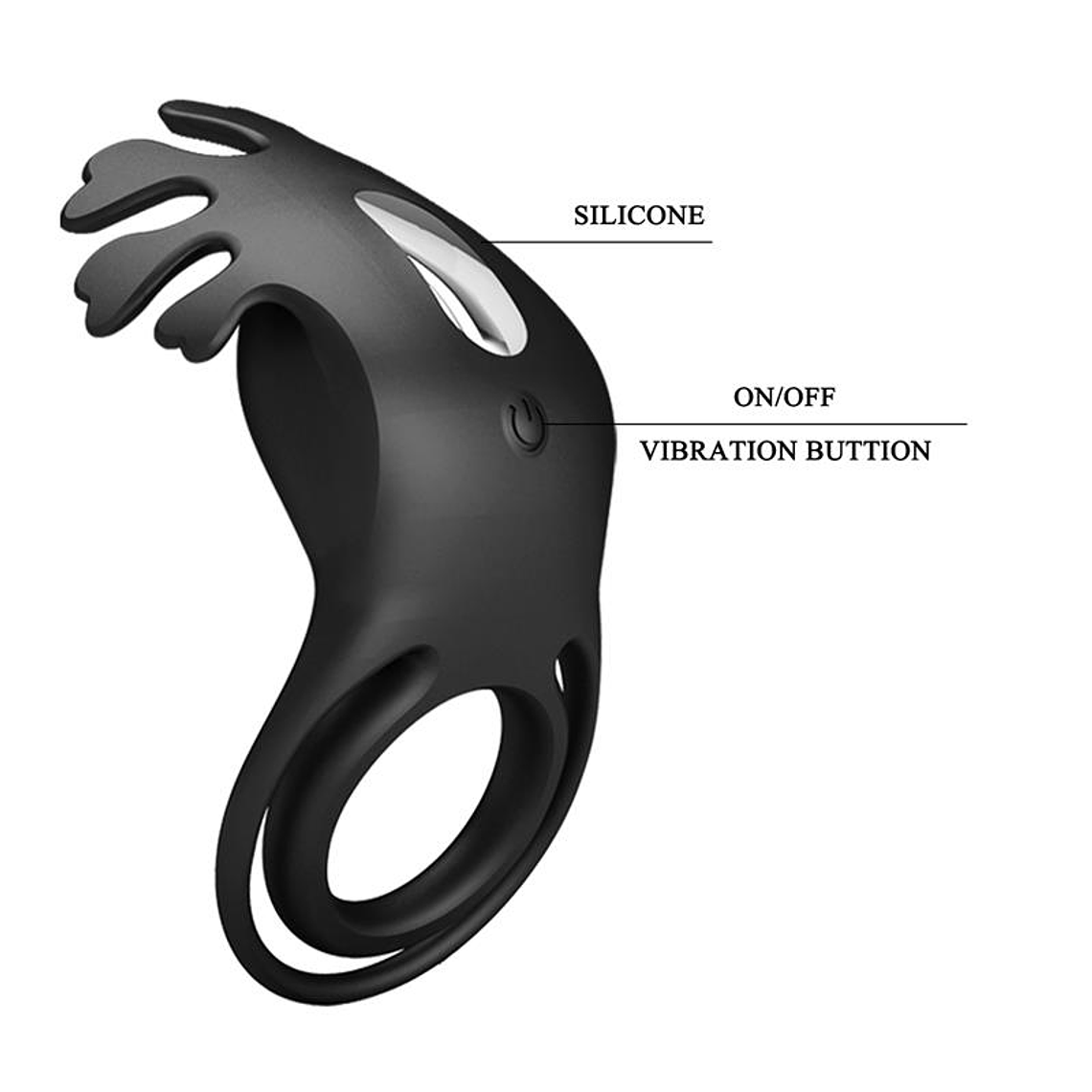 Ruben Vibrating Penis Ring USB 7