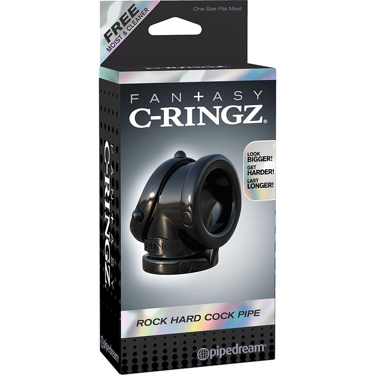 Fantasy C-Ringz Rock Hard Cock Pipe Black 3